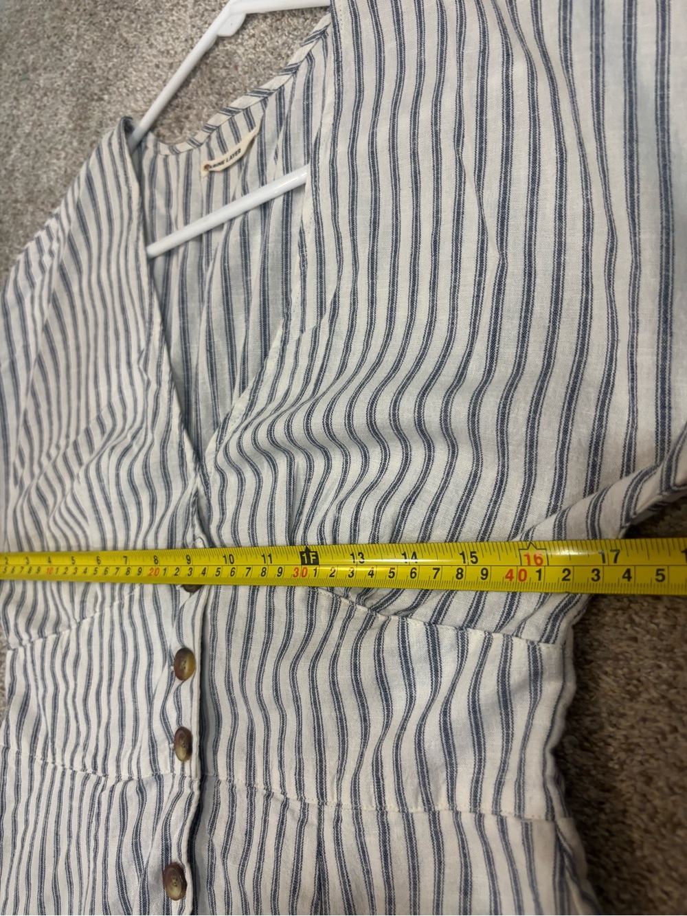 Marine Layer Camila Mini Dress Striped Small Hemp Blend Beachy Summer Preppy - Picture 10 of 16